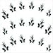 Joby Nail Sticker Jewels on Black Design - JW-07