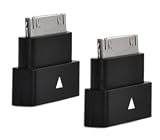 Bluecell 2 pcs Black Dock Extender 30-Pin Converter for iPhone 4, iPod ,iPad 2, 3