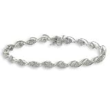 1cte Diamond Cluster Tennis Bracelet