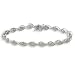 1cte Diamond Cluster Tennis Bracelet