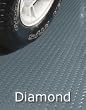 7.5X17 Garage Floor Mat Diamond Tread - Slate Gray