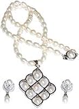 Gemstone Beaded Necklaces Chokar Pearl Strands Women Indian Style 17.5 