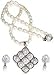 Pearl Necklace Earrings for Women 17.5 Inches (prl007)
