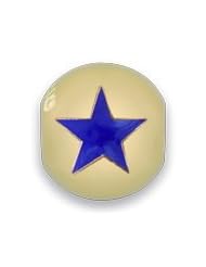 Bacio Stoppers Gold Purple Star Easy Press. Great Compatibility. Made in Italy!