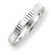 Sterling Silver 3.5mm Diamond-cut Band