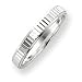 Sterling Silver 3.5mm Diamond-cut Band