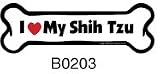 I Love My Shih Tzu - Car Bone Magnet