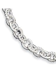 Sterling Silver Fancy Link Necklace QH1042-18"