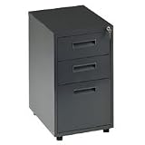 Mobile Pedestal, Box/Box/File, 15x23x28, Black