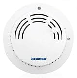 SecurityMan SM93 Wireless Smoke Sensor for AirAlarm Home Security System (Silver)