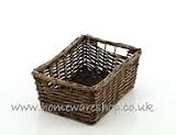 Dark Wicker Storage Basket