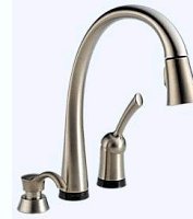 Delta 980T-SSSD-DST Pilar Single Handle Pull Down Kitchen Faucet With Touch20 Te