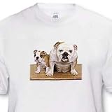British Bulldog - White Infant Lap-Shoulder Tee (6M)