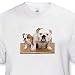 British Bulldog - White Infant Lap-Shoulder Tee (6M)