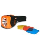 Fright Light Halloween Flashlight 8 Sound Effects/ Interactive Light Show,includes 3 Color Filters
