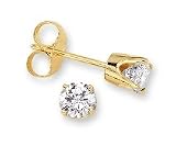 Certified, 1/2 ct. tw. Diamond Solitaire Earrings