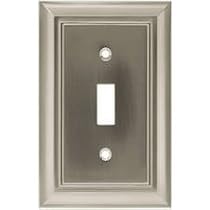 Brainerd 64209 Single Satin Nickel Switch Plate