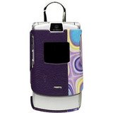 Yors Fashion Purple Molded Case For Motorola RAZR