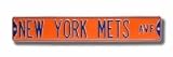 Steel Street Sign: NEW YORK METS AVE (Orange)