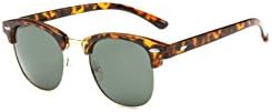 CASIMIYA Full Frame Cat Sunglasses Color Lens #202 (Tortoiseshell, Blackish green)