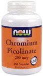 Chromium Picolinate 250 Caps 200 mcg ( Supports Healthy Blood Sugar Levels ) - NOW Foods
