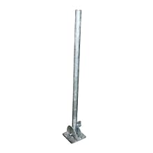 Vestil BOL-FD-36-G Galvanized Folding Bollard, Steel, 1-3/4" Diameter, 42" Extended Height