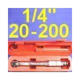 Buy 1 4 Drive CLICK Micrometer TORQUE WRENCH 20-200 Inch pound by Unknown
