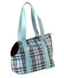 Classic Plaid Pet Carrier : Color BLUE : Size ONE SIZE