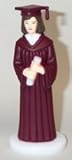 IMAGE OF Girl Graduate Burgundy Gown