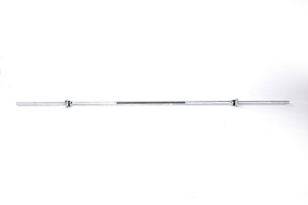 6 Foot Long Threaded Weight Bar with Collars - For Standard Weight Plates