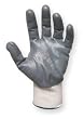 Condor 5AJ53 Glove, Nitrile, White/Gray, Size S, Pr