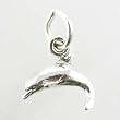 Tiny Dolphin Charm in Sterling Silver, #11079