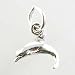 Tiny Dolphin Charm in Sterling Silver, #11079