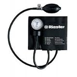 Riester Exacta Aneroid Sphygmomanometer, Lacquered Metal, Black, Adult Size