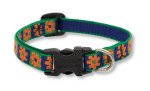 Lupine 1/2 Inch Small Dog Adjustable Collar-Upsy Daisy Pattern-10 to 16