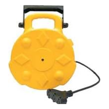 Bayco SL-8903 Professional 13 Amp 50-Foot Retractable Cord Reel, 3 Outlets