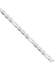 Sterling Silver 4.5mm Figaro Anchor Chain QAF120-8"