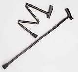 Comfort Grip Folding Aluminum Cane - BLACK