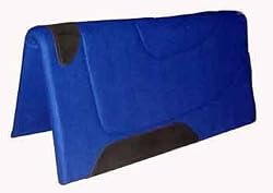 30"x30" Feather Felt Western Saddle Pad - BLUE