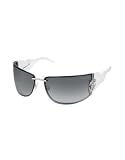 Roberto Cavalli - Roberto Cavalli Aglaia - Swarovski Crystal Logo Sunglasses Silver/shaded grey