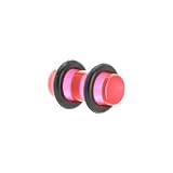 2 Gauge Pink Acrylic Plug