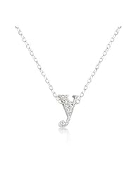 Micro-Pave Initial Y Pendant Necklace
