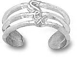 Chicago White Sox Solid Sterling Silver ''SOX'' Toe Ring