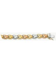 8mm 14k Stampato Bracelet 7"