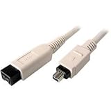 Cables Unlimited 6' 9Pin To 4Pin IEEE 1394B Bilingual FireWire 800 Cable - Model MSC-5140-06 4-Pin to 9-Pin