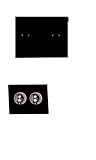 Black Velour Plain Earring Cards for Jewelry Display- 1-1/2