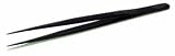 DIAMOND TWEEZER PEER VIGOR STAINLESS STEEL BLACK MATT FINISH WITH INSIDE GROOVE L1