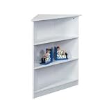 Product details for - Corner Three Tier Bookcase-White
