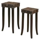 Set of 2 Sable Brown Accent Tables