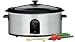 Kitchen & Housewares : West Bend 85146 6 Quart Slow Cooker Brushed Stainless Steel with Black Trim